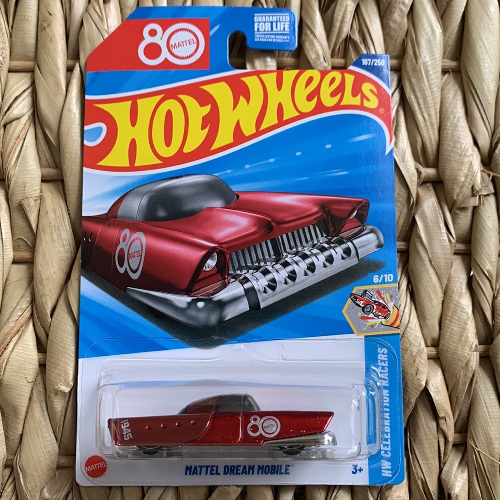 Mattel 1945 Dream Mobile Hot Wheels 80th Anniversary Year Car Hotwheels New 2025